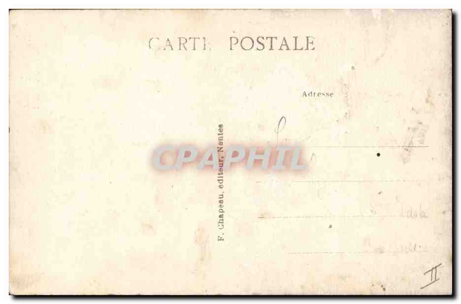 Pornic (Loire-Inf.) — Au bord du Qual — F. Chapeau, Nantes — Reverso
