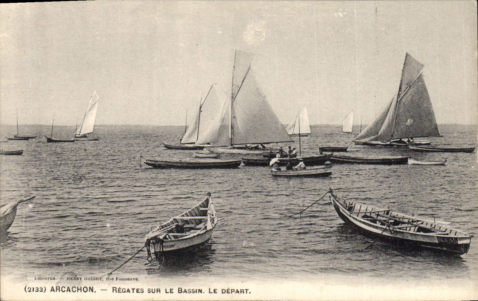 Arcachon — Régates am Bassin. Der Start — Henry Guillier, rue Fonneuve, n°2133