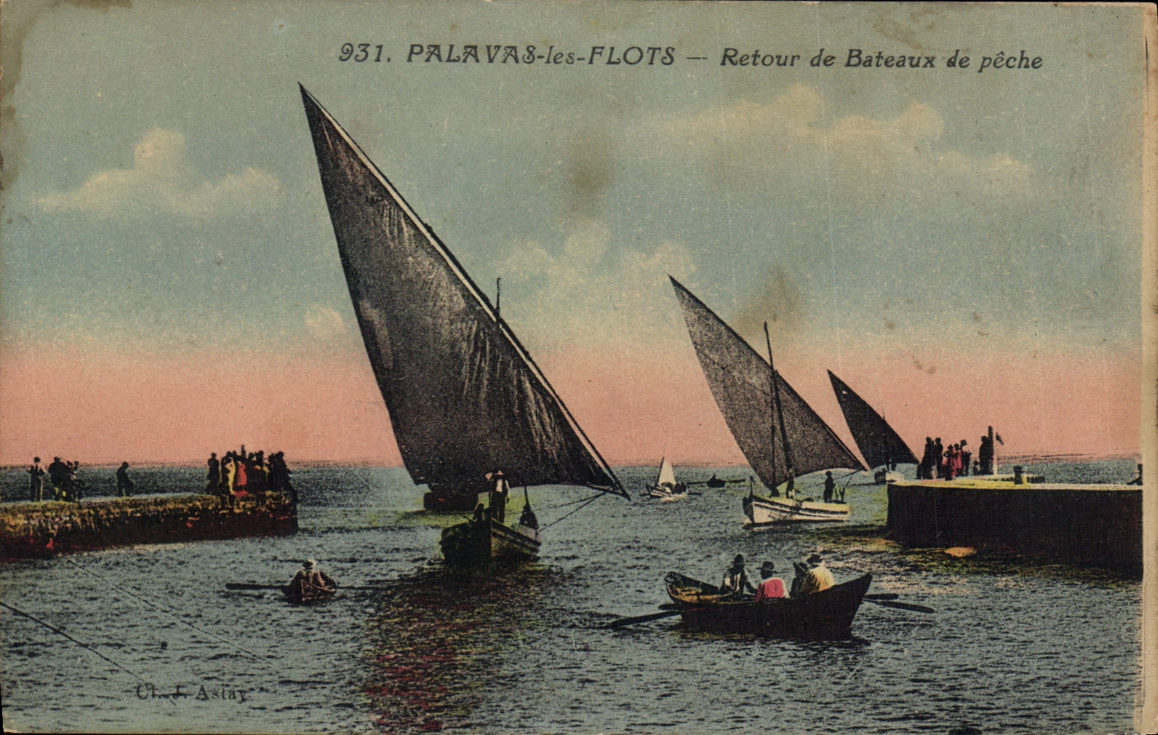 Palava-les-Flots — Retour de Bateaux de pêche — Ch. J. Astay, n° 931