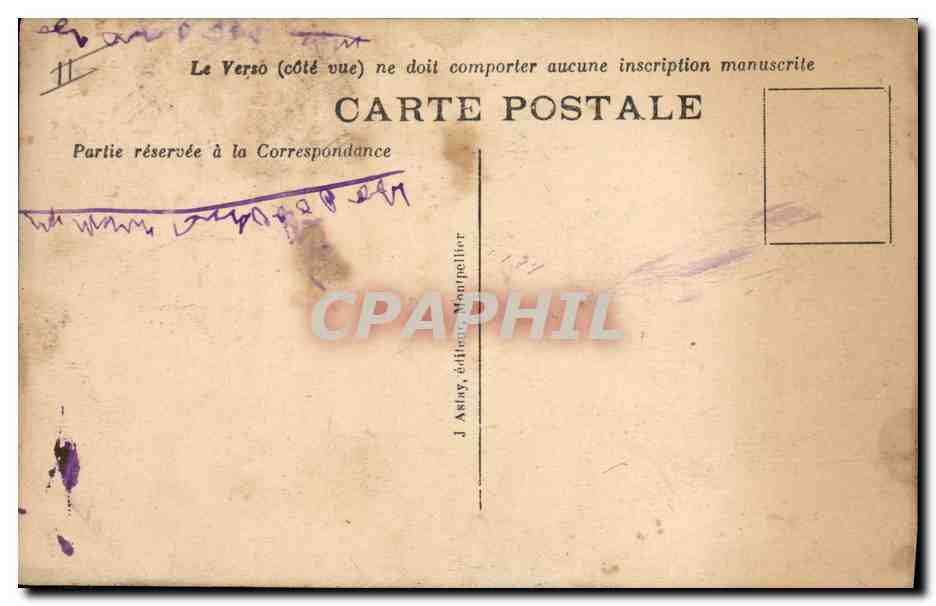Palava-les-Flots — Retour de Bateaux de pêche — Ch. J. Astay, n° 931 — Verso