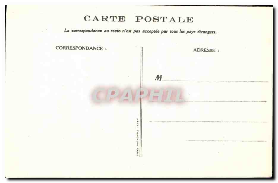 CPA Fantaisie Illustrateur Poulbot Victor Hugo La legende des siecles Le Crapaud Grenouille — Rückseite
