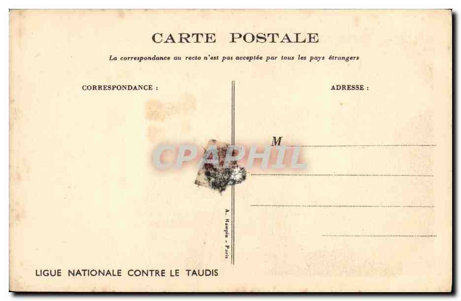 CPA Fantaisie Illustrateur Poulbot  — Verso