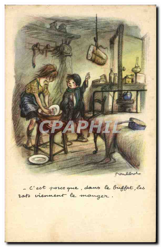 CPA Fantaisie Illustrateur Poulbot 