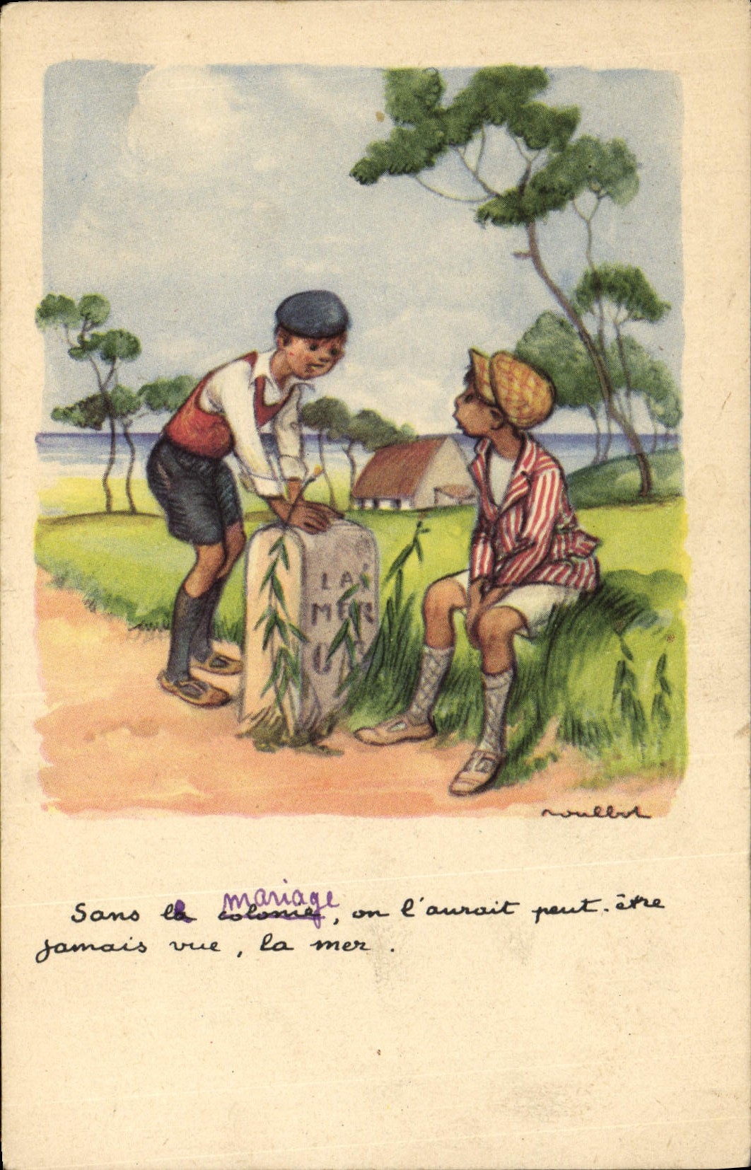 CPA Fantaisie Illustrateur Poulbot 