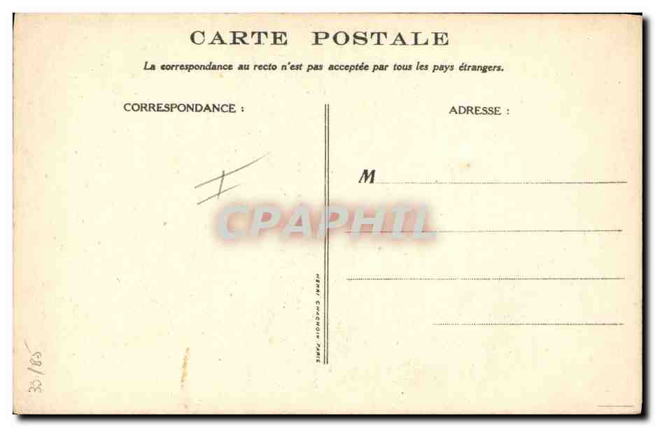 CPA Fantaisie Illustrateur Poulbot Victor Hugo Les Miserables Cygne Swan — Rückseite