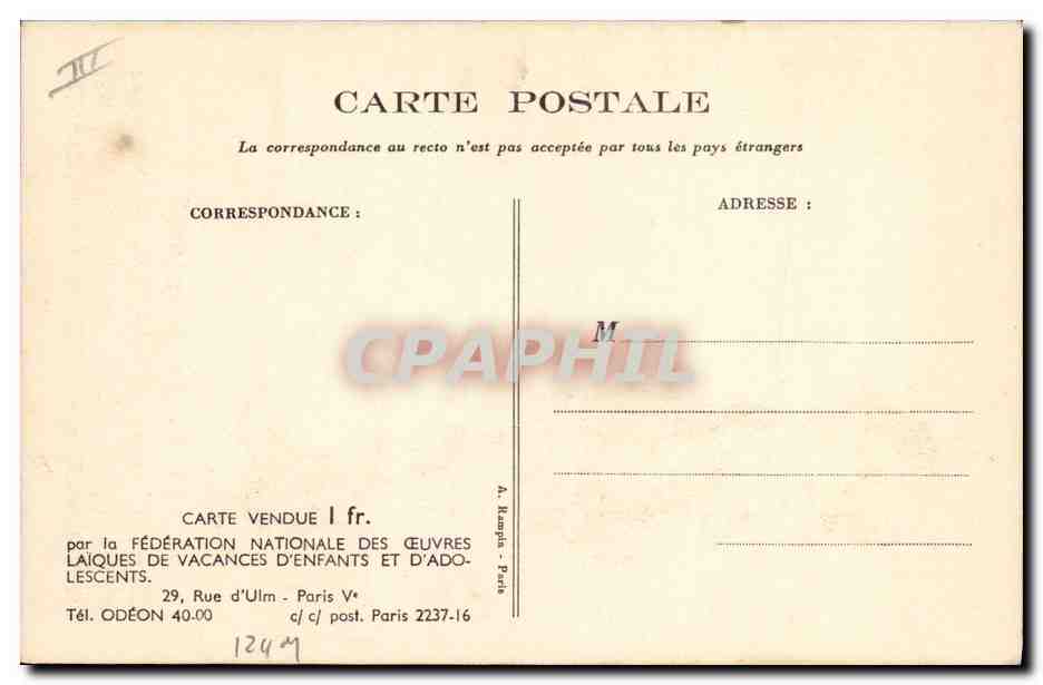 CPA Fantaisie Illustrateur Poulbot  — Verso