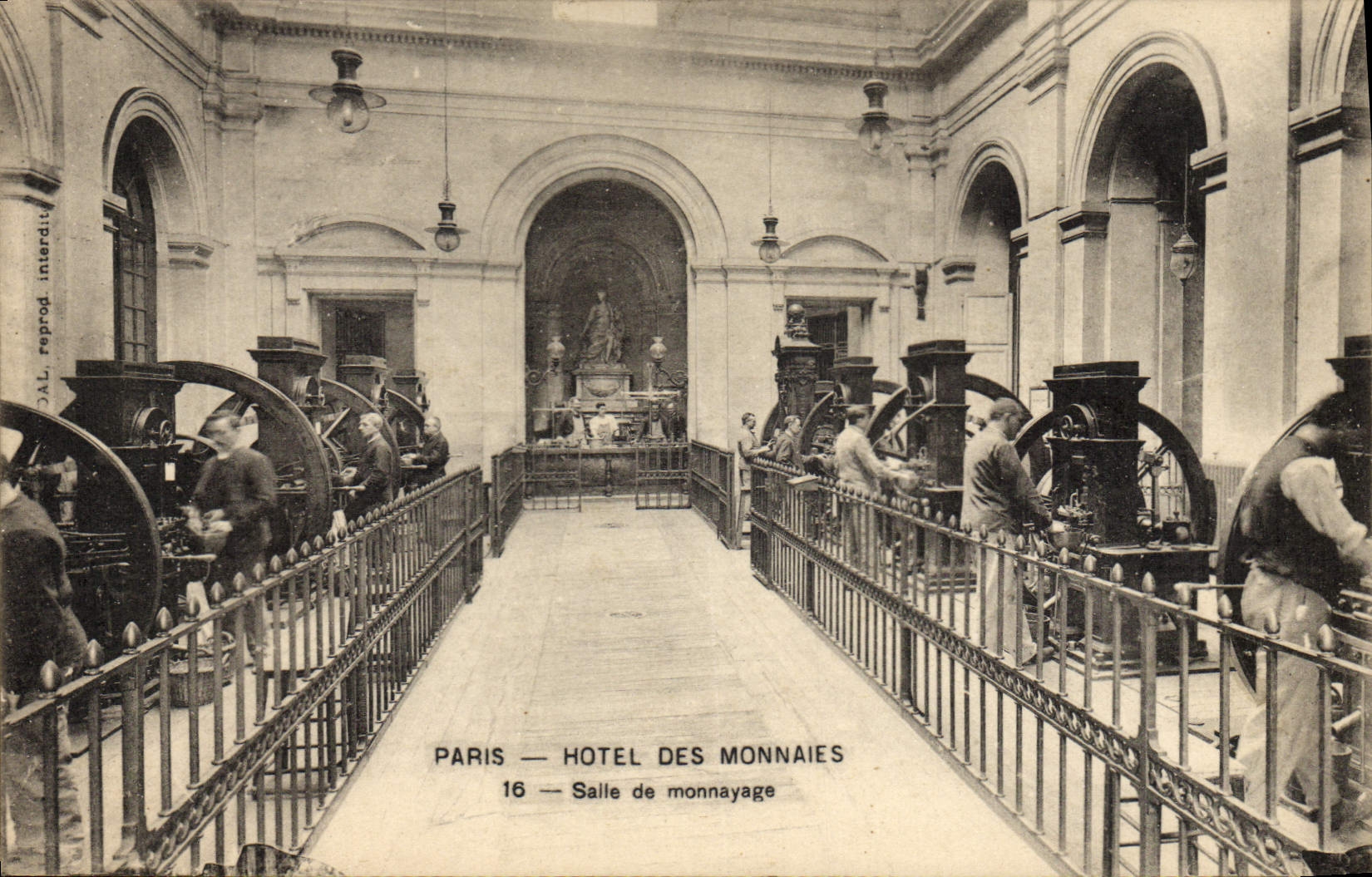 Paris — Hôtel des Monnaies — Salle de monnayage — Imp. A. Longuet, Paris