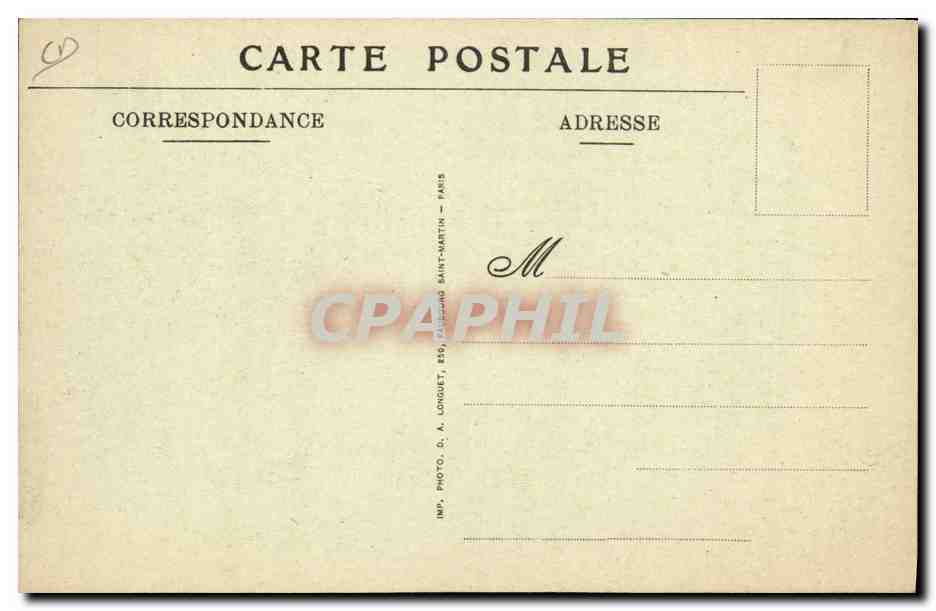 Paris — Hôtel des Monnaies — Salle de monnayage — Imp. A. Longuet, Paris — Verso