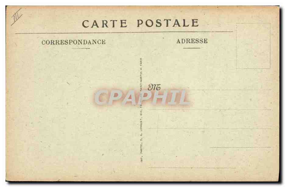 CPA Monnaies Paris Hotel des Monnaies Le peristyle  — Rückseite