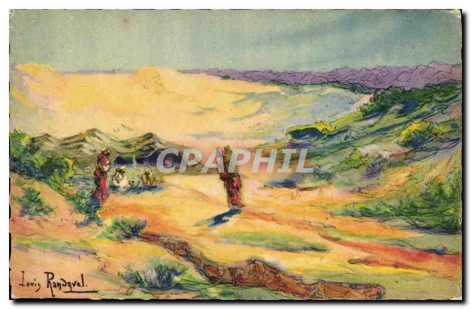 CPA Orientalisme Randavel Les nomades Algerie