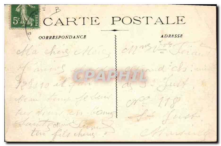 CPA Militaria Camp de Carpiagne Cantine Dommart — Rückseite