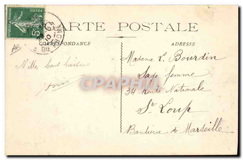 CPA Militaria Camp de Carpiagne Retour d'exercice — Rückseite