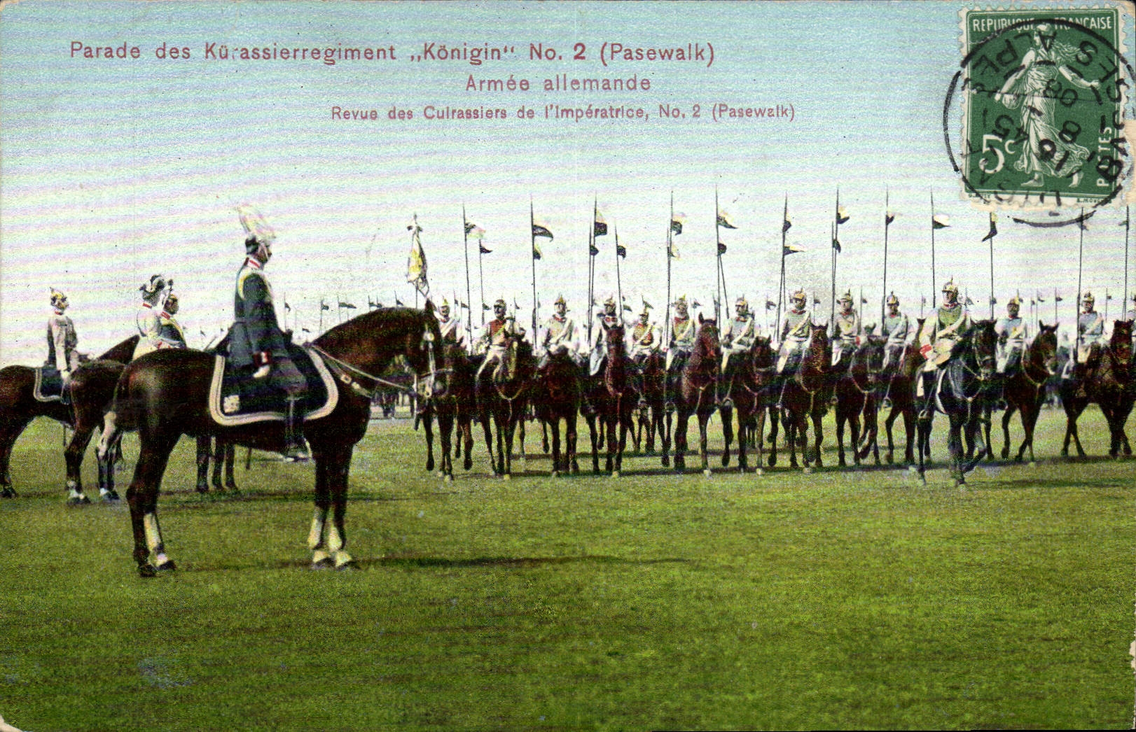 Parade des Cuirassiers „Königin“ No. 2 (Pasewalk) — Armée allemande — édition série 995, 4