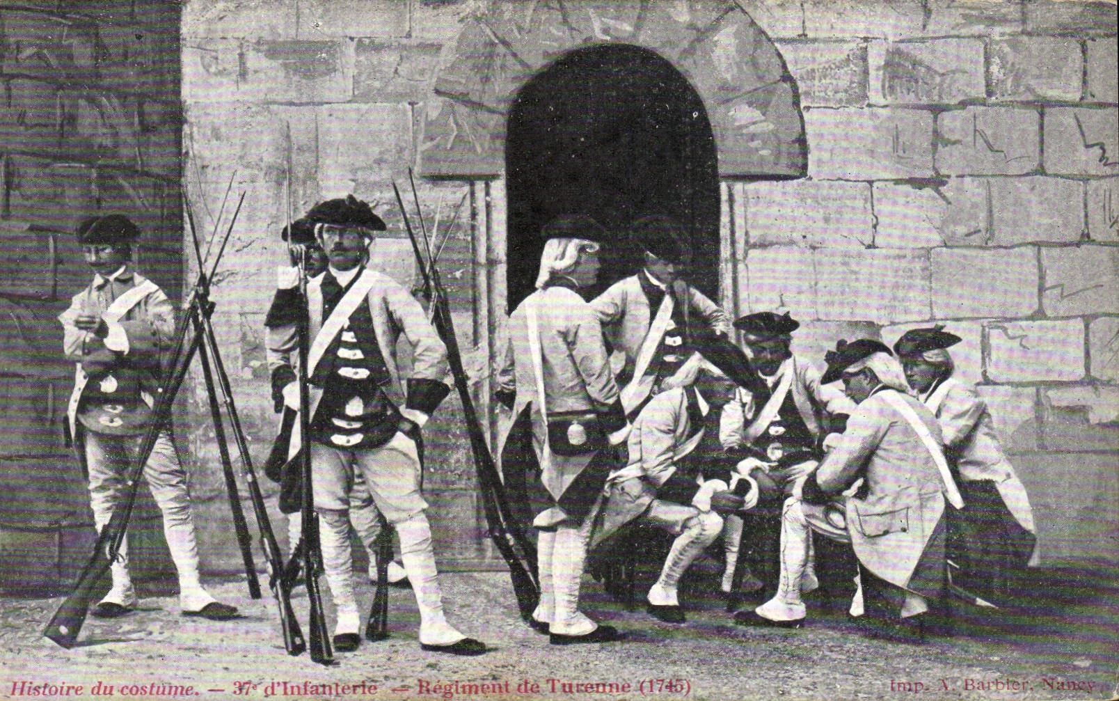 37e d'Infanterie — Régiment de Turenne (1745) — imp. V. Barbier, Nancy