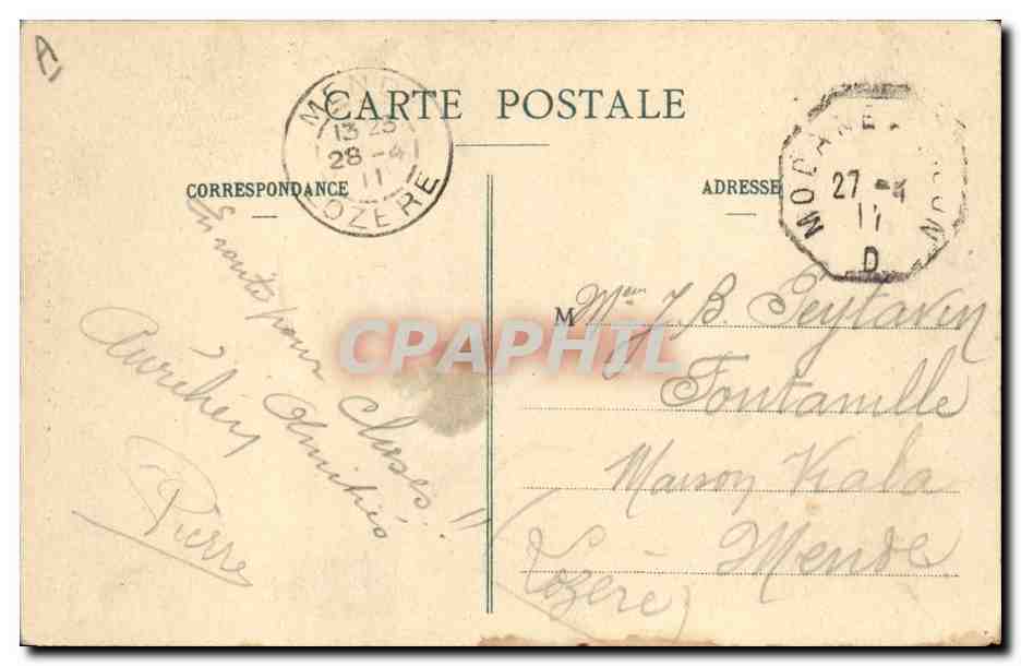 CPA Folklore Costumes de Savoie Environs de Chambery  — Verso