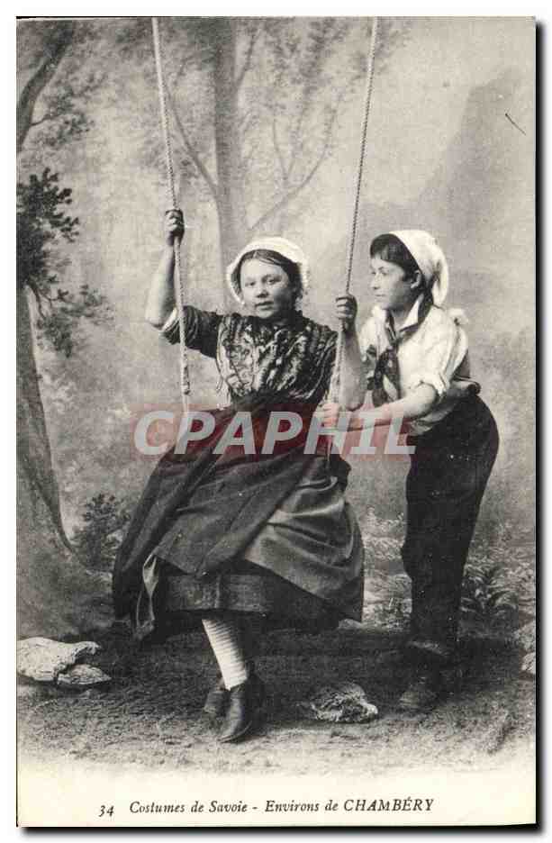 CPA Folklore Costumes de Savoie Environs de Chambery