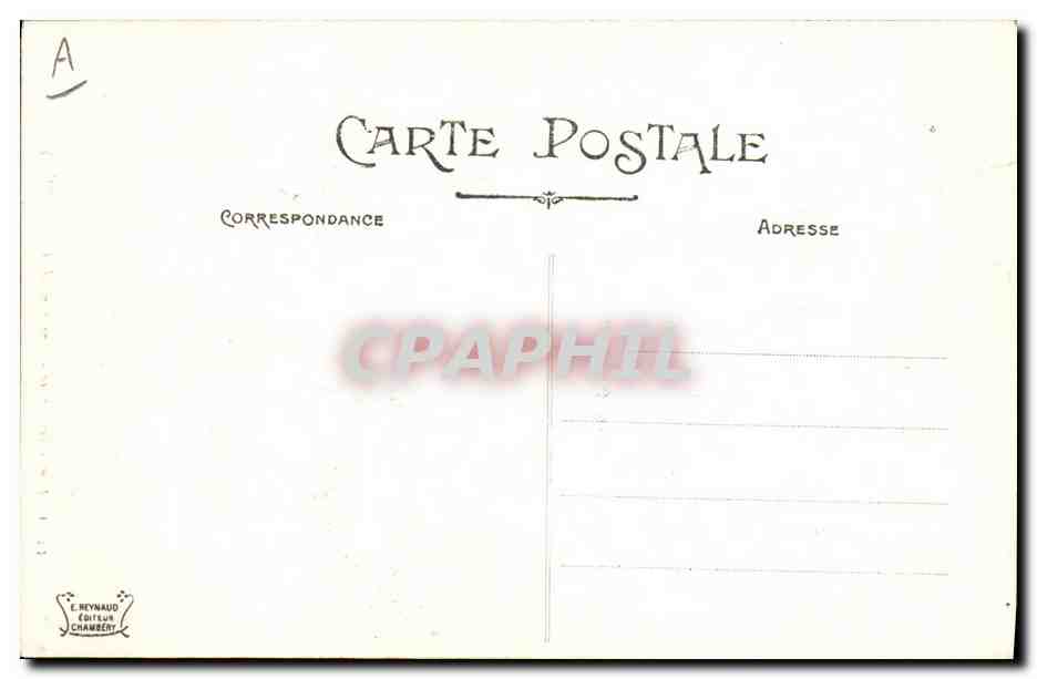 CPA Folklore Costumes de Savoie Environs de Chambery — Verso