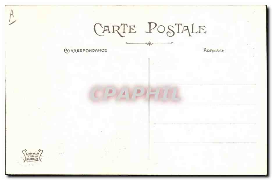 CPA Folklore Costumes de Savoie Tarentaise  — Verso