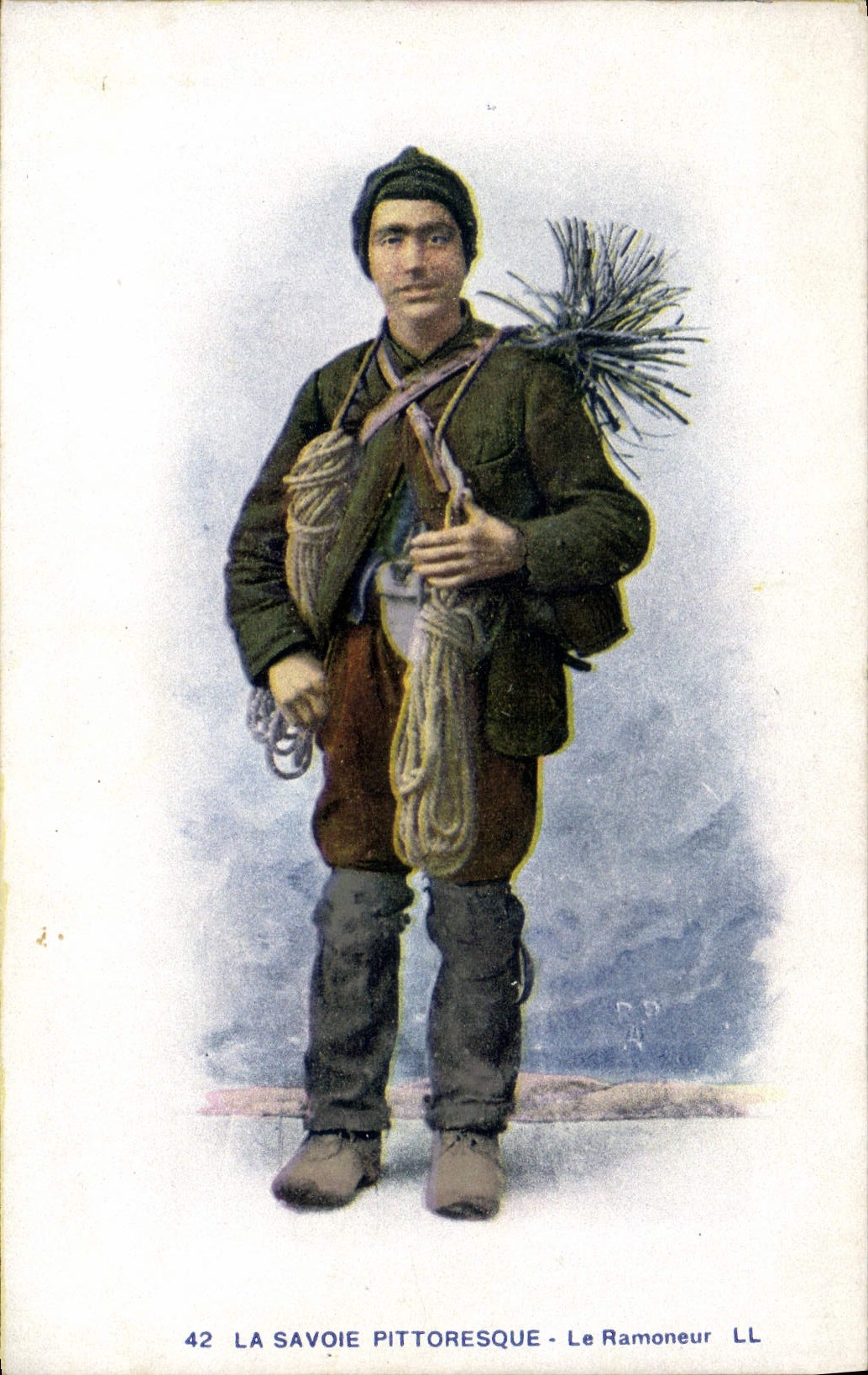 CPA Folklore Savoie Le ramoneur 
