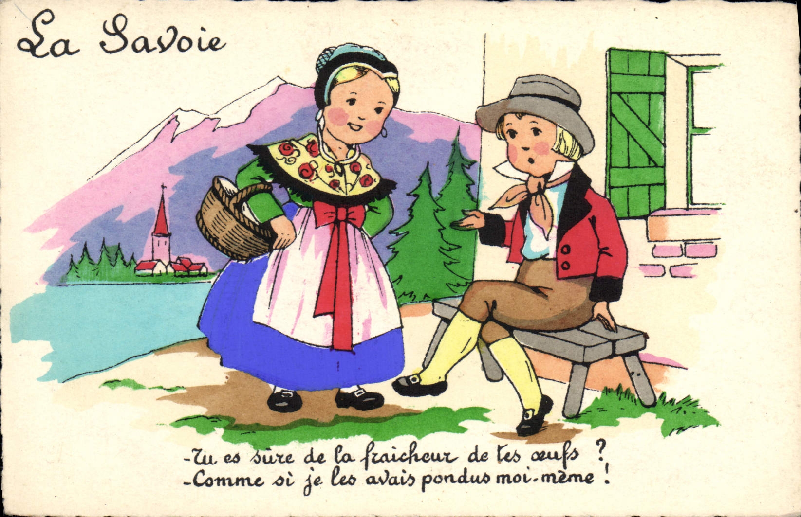 CPA Folklore Savoie 