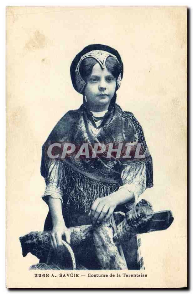 CPA Folklore Savoie Costume de la Tarentaise
