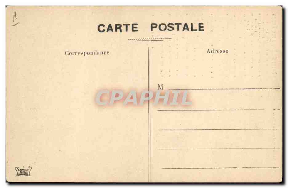 CPA Folklore Ancien costume de Savoie — Verso