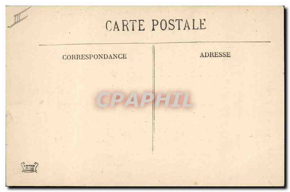 CPA Folklore Costumes de Savoie — Verso