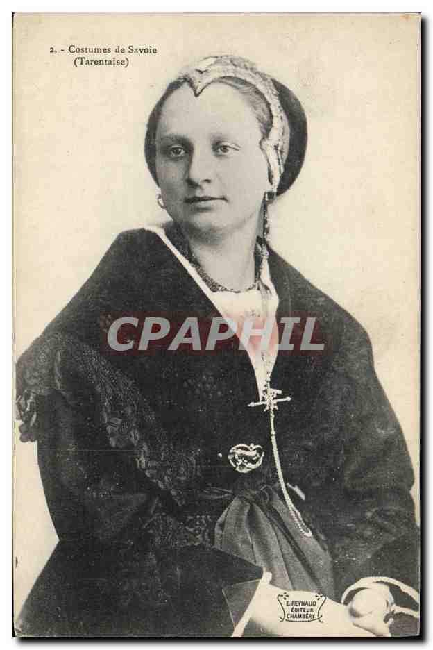 CPA Folklore Costumes de Savoie Tarentaise