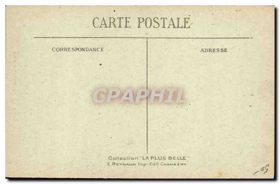 CPA Folklore Costumes de Savoie Fontcouverte  — Verso