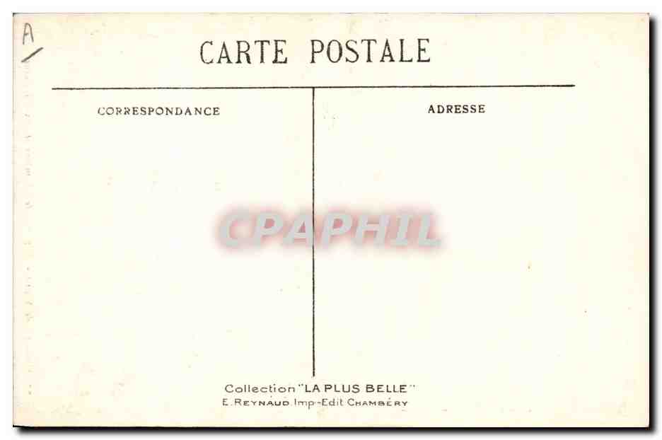 CPA Folklore Costumes de Savoie Environs de Chambery et Aix les Bains — Verso