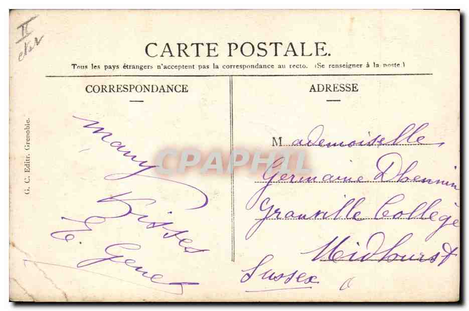 CPA Folklore Savoie — Rückseite