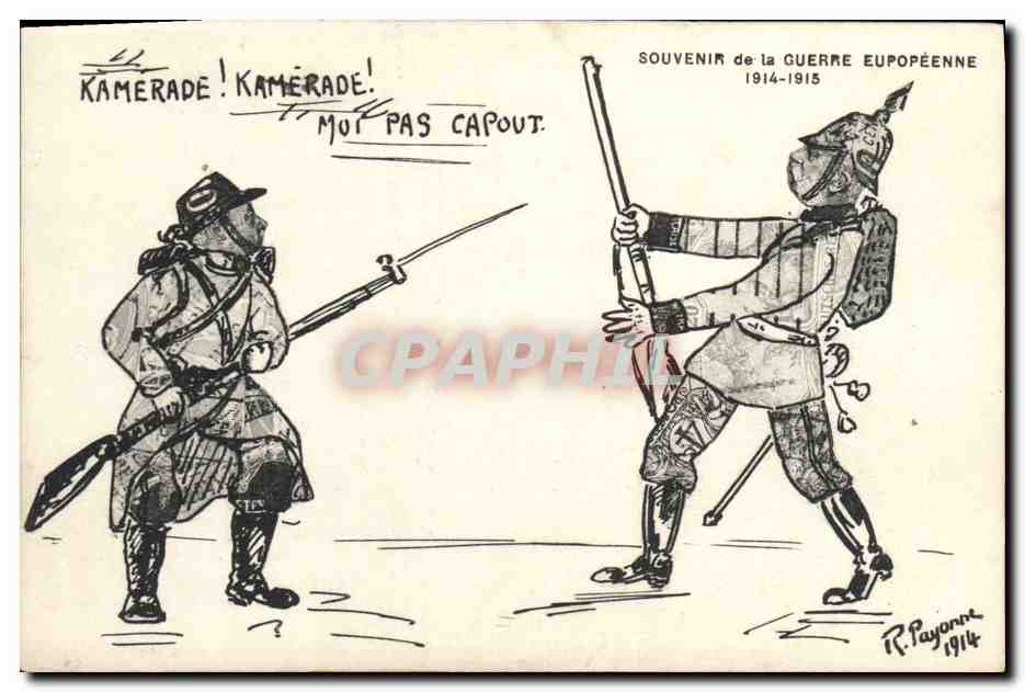 CPA Kamerade Militaria 