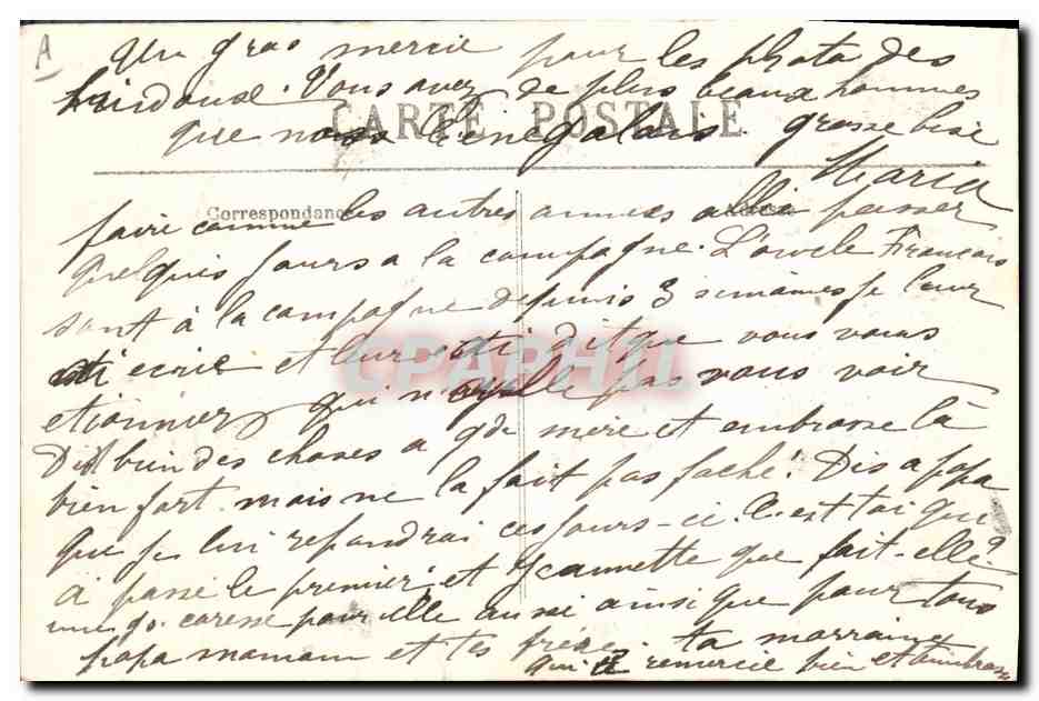 CPA Kamerade Militaria  — Rückseite