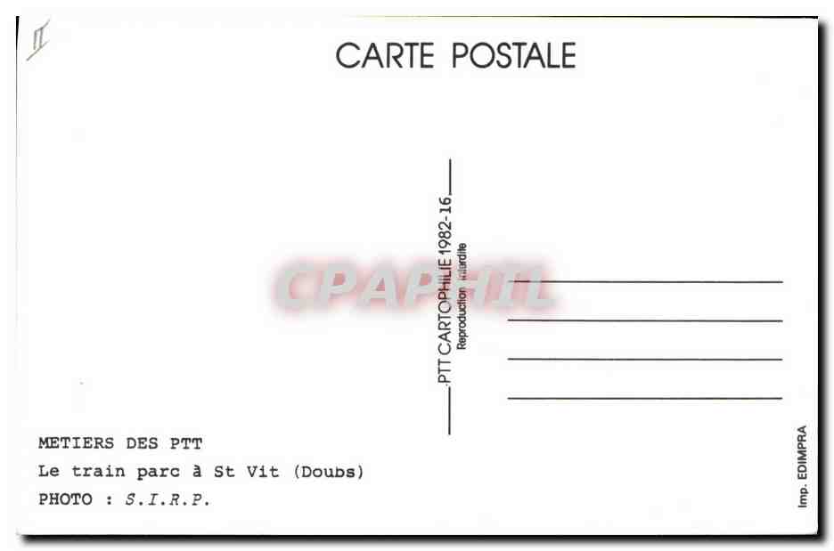 CPM Les lignes Travaux d'implantation des poteaux — Rückseite