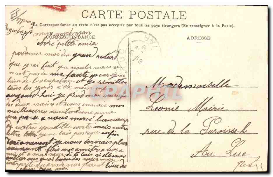 CPA Hyeres Cueillette des violettes TOP — Rückseite