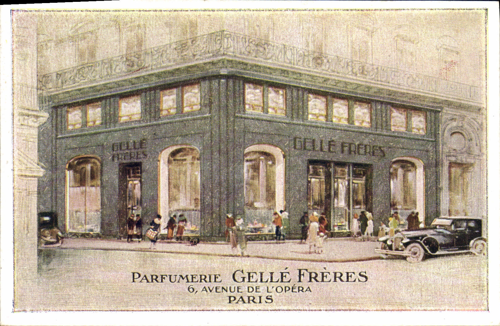 CPA Parfumerie Gelle Freres Avenue de l'Opera Paris 