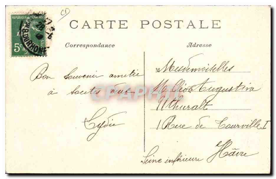 Fin du Monde — Souvenir du 19 Mai 1910 — Édition CPAP — Verso