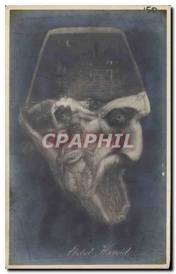 CPA Surrealisme Abdul Hamid Femme