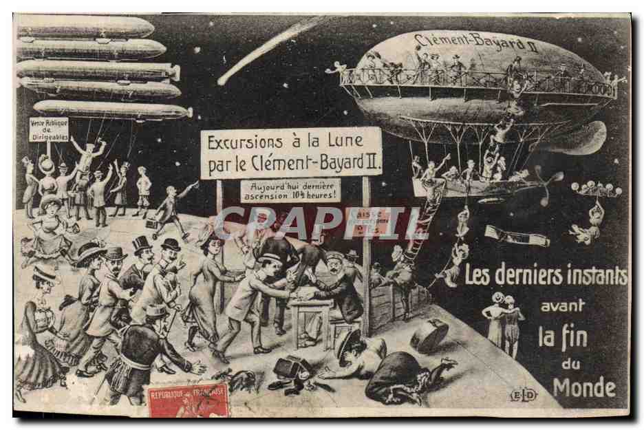 Excursions à la Lune par le Clément-Bayard II — Les derniers instants avant la fin du Monde — ELD