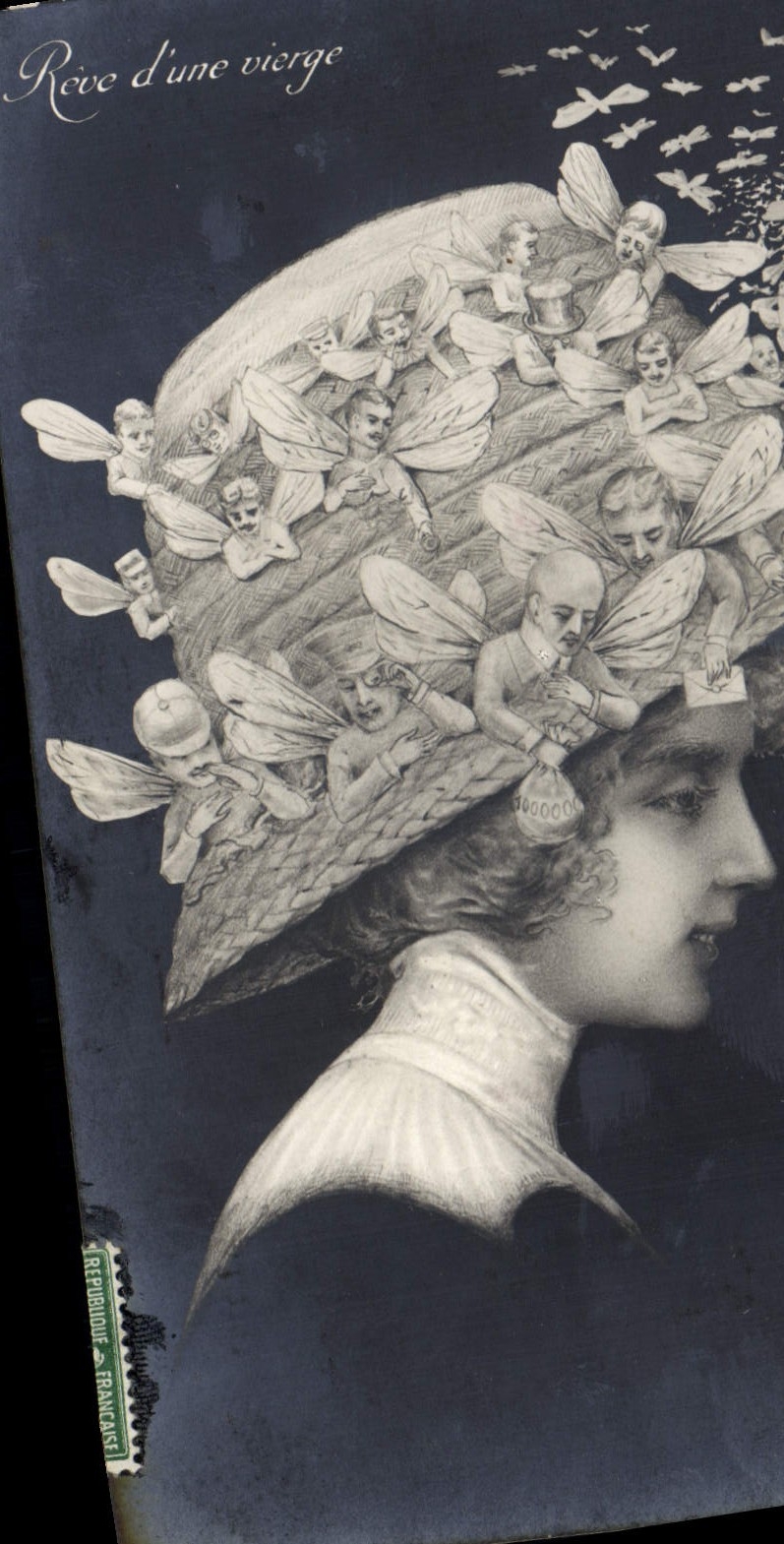 Rêve d'une vierge — illustration de fantaisie — République Française