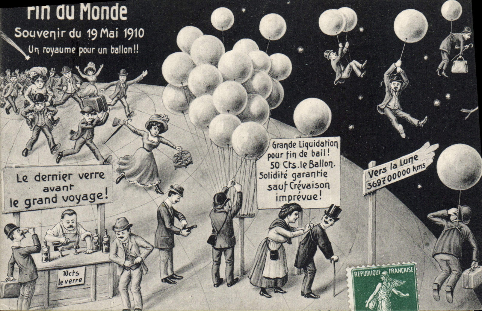 Fin du Monde — Souvenir du 19 Mai 1910 — Éditeur non visible