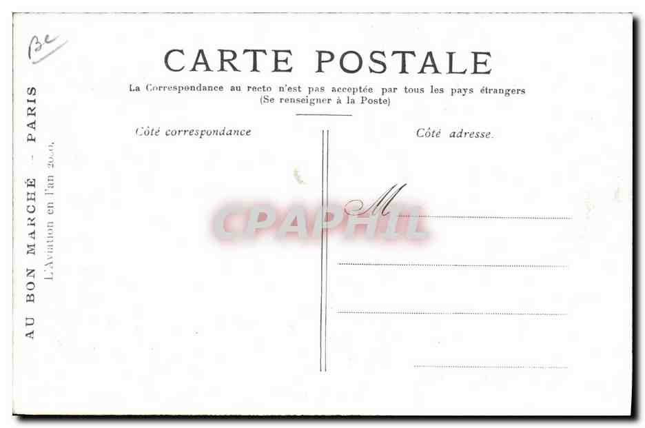 La police en l'an 2000 — Au Bon Marché — éditeur non visible — Achterkant