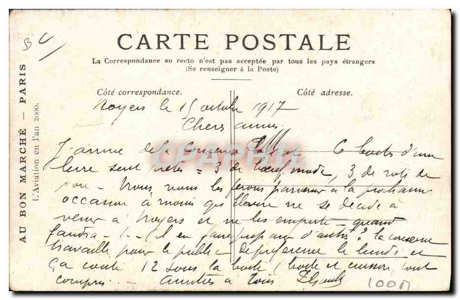 Charmeur d'oiseaux en l'an 2000 — Au Bon Marché — Achterkant