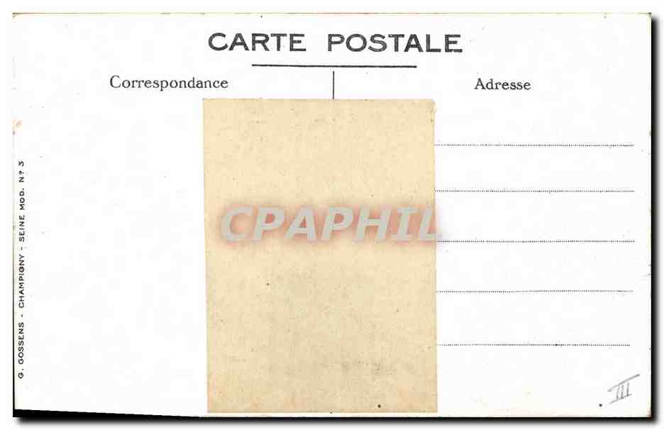CPA Fantaisie Photographie Avion  — Rückseite