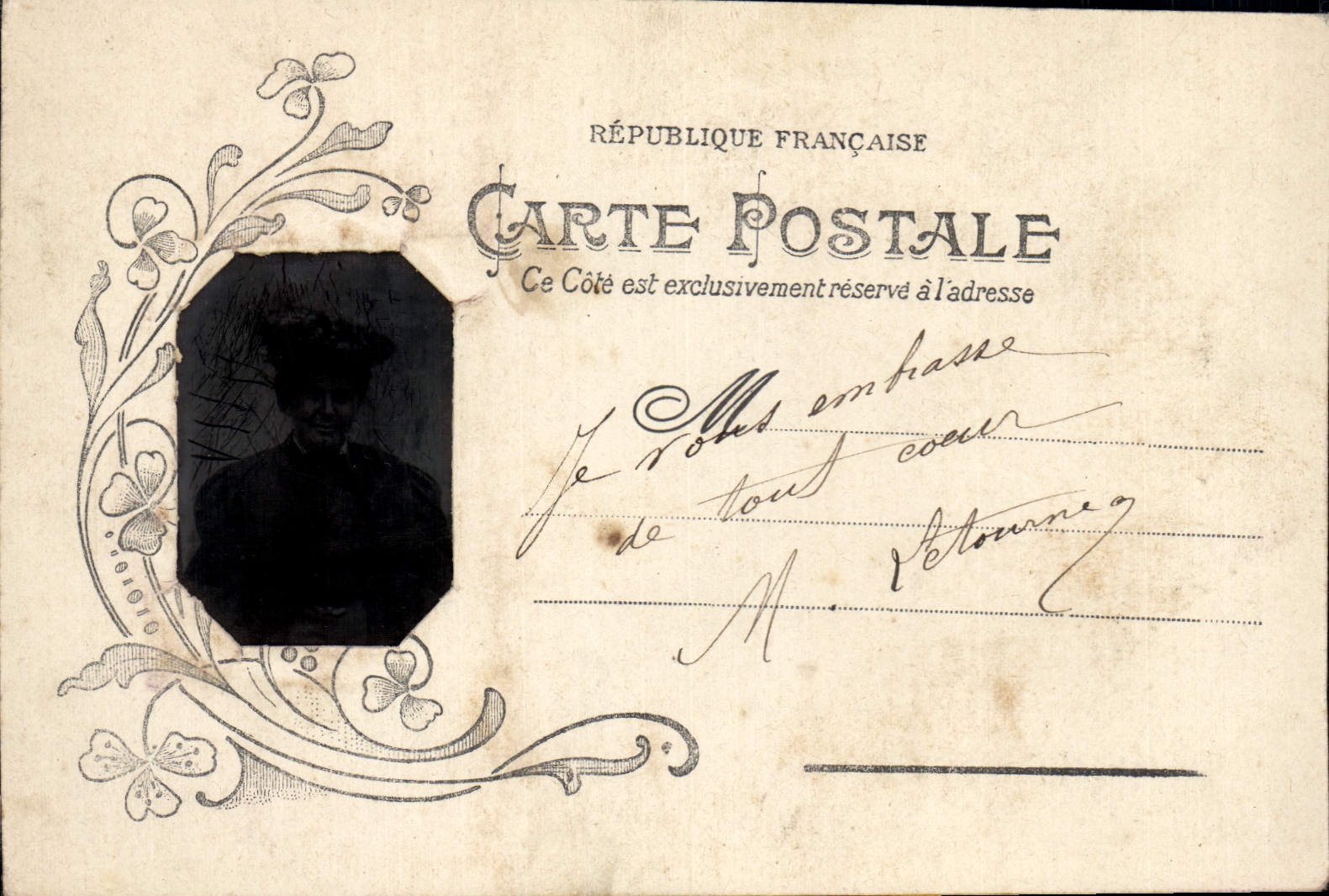 CPA Fantaisie Photographie Femme