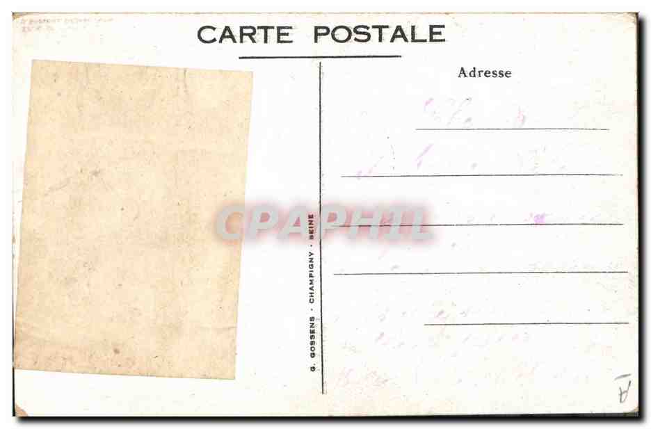 CPA Fantaisie Photographie Enfants — Verso