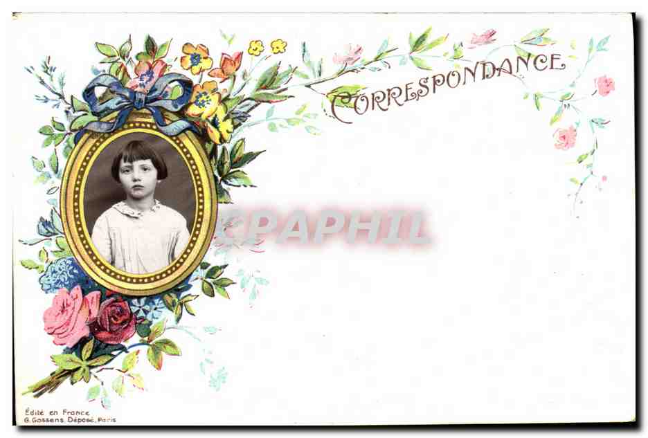 CPA Fantaisie Photographie Enfant