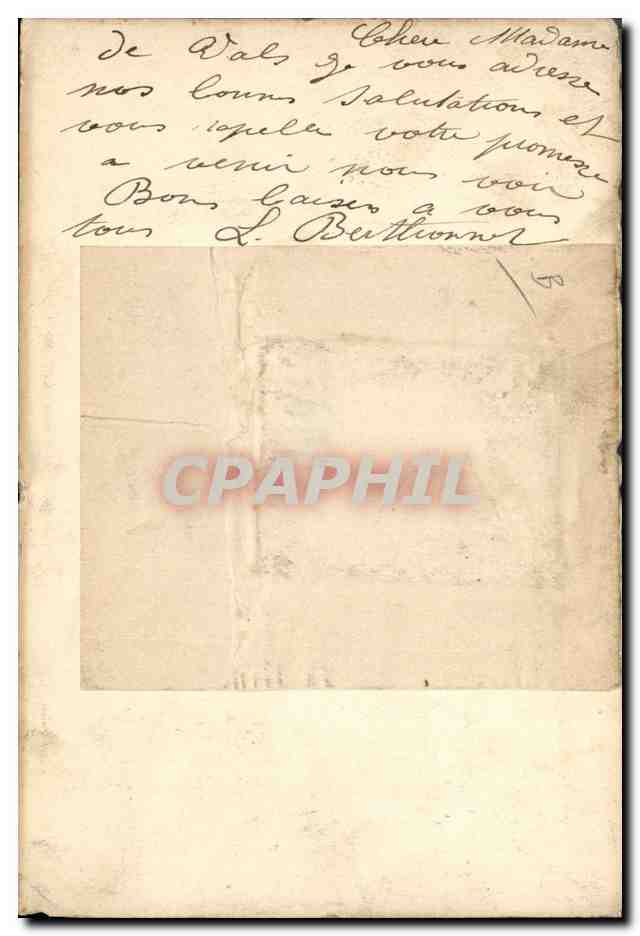 CPA Fantaisie Photographie Femme Avion  — Rückseite