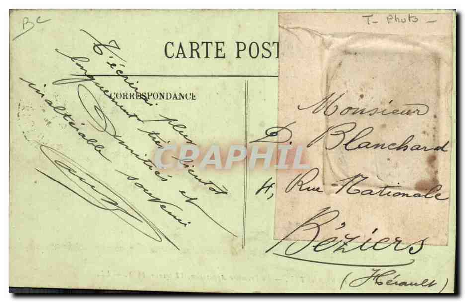 CPA Fantaisie Photographie Homme La vie de Bernadette La premiere apparition 11 fevrier 1858 — Rückseite
