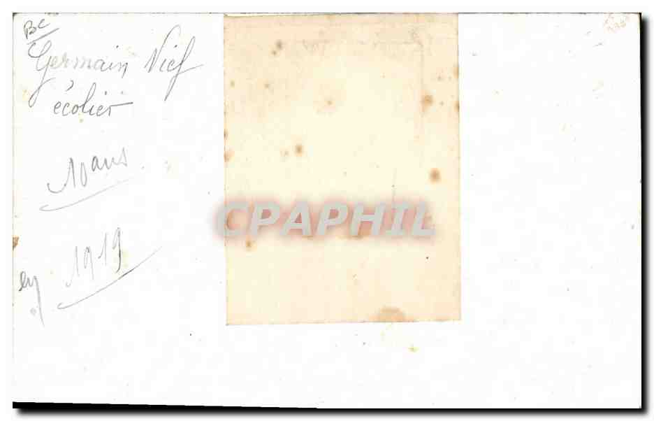 CPA Fantaisie Photographie Enfant Avion Germain Nief — Rückseite